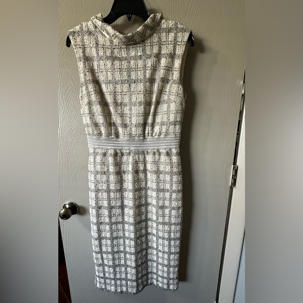 New York and Company zipper sliver dress